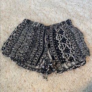 black and white dressy shorts